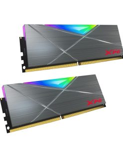 Alternative view of ADATA XPG SPECTRIX D50 RGB 16GB (8X2) DDR4 3200MHz U-DIMM Desktop Memory – Silver Edition with Dazzling RGB and High-Performance Speed