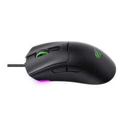Havit Black & Green Wired Gaming Mouse with RGB backlighting