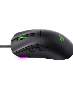 Havit Black & Green Wired Gaming Mouse with RGB backlighting