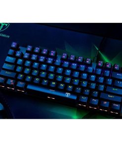 Alternative view of T-DAGGER TGK313 Bora Gaming Mechanical Keyboard – Rainbow LED Lighting, Hot Swappable Brown Switches, USB
