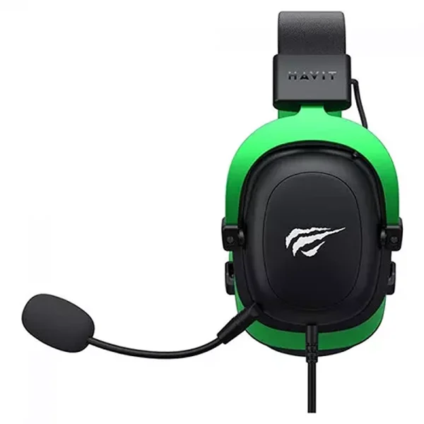 Havit H2002D Wired Gaming Headset – Black and Green, - Image 3