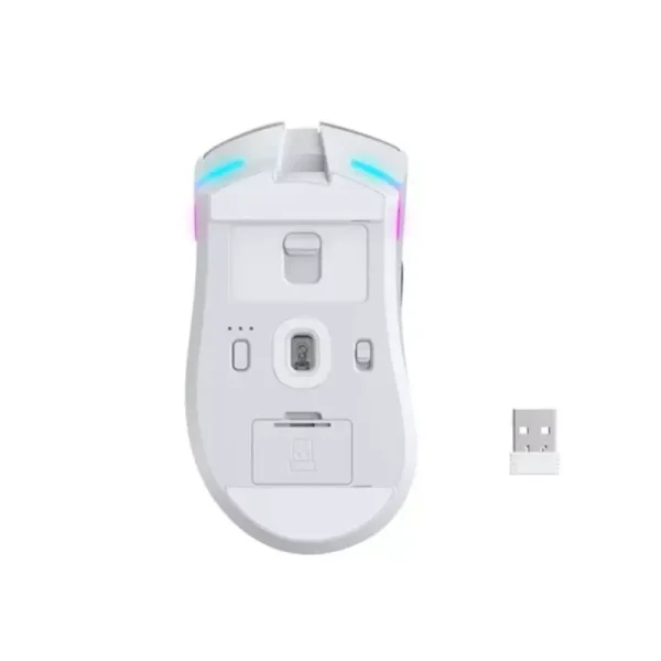 HAVIT Quad-mode 2.4GHz Wireless Gaming Mouse – White & Blue, MS966WB - Image 3