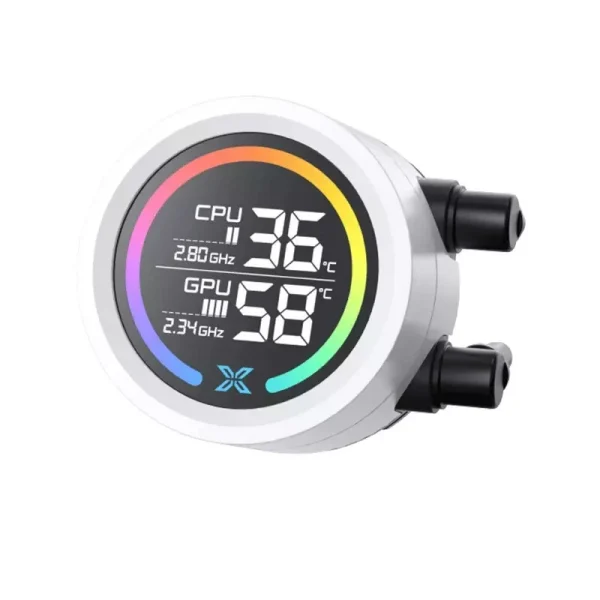 Xigmatek LK 240 Digital Arctic PWM ARGB CPU Liquid Cooler - White, EN45936 - Image 3