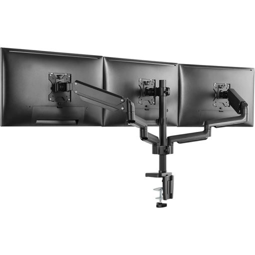 Twisted Minds Triple Monitor Arm, 17"-32", Full Motion Adjustable, Aluminum Desk Mount, USB 3.0, VESA, C-Clamp/Grommet, Cable Management - Image 3