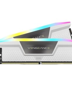 CORSAIR VENGEANCE RGB 32GB (2x16GB) DDR5 6400MHz CL36 RAM – White