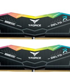 TEAMGROUP T-Force Delta RGB 64GB (2x32GB) DDR5 6000MHz CL38 Desktop RAM – Black