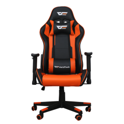 DarkFlash RC350SE Butterfly-Function Series Gaming Chair, 24 Density Cotton Backrest & Setted Cotton Seat Cushion, 1.5mm Thickness Iron Frame, Up to 160° Reclining Seat Back, Black/Orange | RC350SE