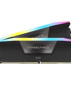 CORSAIR VENGEANCE RGB 32GB (2x16GB) DDR5 6400MHz CL36 RAM – Black