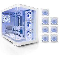 Tortox Curvo White Computer Case