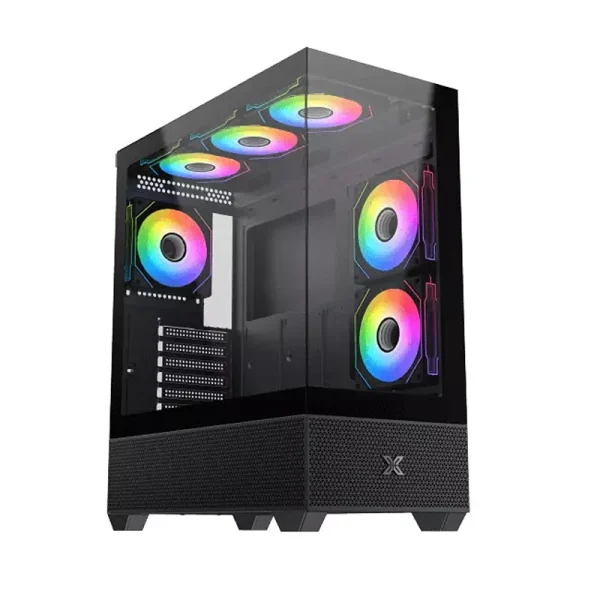 Xigmatek Alphard E-ATX ARGB Gaming Case with Tempered Glass Panel - Black