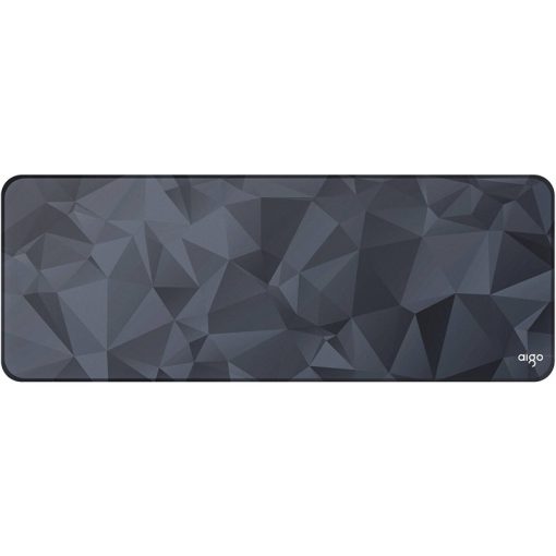 Aigo M2 Large Mouse Pad 800×300×3mm with Anti-Slip Base & Edge Wrapping – Gray