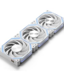 darkFlash INF34 3-Pack 120mm ARGB Case Fans with PWM & Daisy-Chain Design – White
