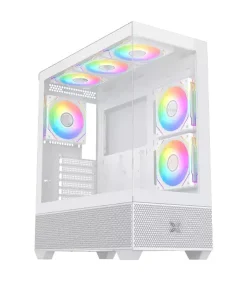 Xigmatek Alphard Arctic E-ATX Gaming Case with RGB Fans