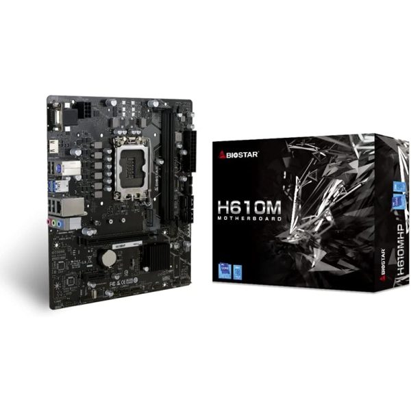 Biostar H610MHP Micro-ATX Motherboard (H610 Chipset, LGA 1700, Intel)