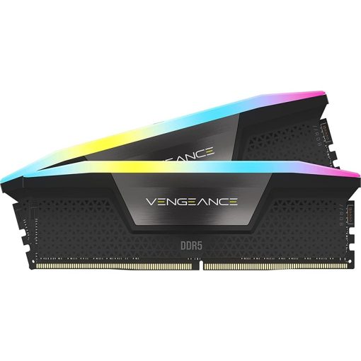 CORSAIR VENGEANCE RGB 32GB (2x16GB) DDR5 6400MHz CL36 RAM – Black
