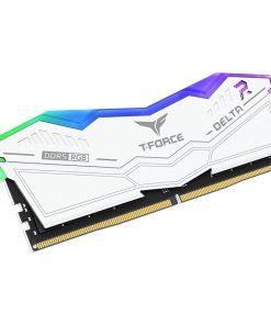 Alternative view of TEAMGROUP T-Force Delta RGB 32GB (2x16GB) DDR5 6000MHz CL38 Desktop RAM – White