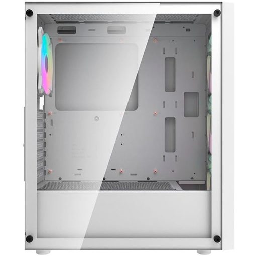 Gabinete Gamer Aigo Darkflash DK351, RGB, Mid-Tower, Lateral de Vidro, Com 4 Fans, Branco, DK351- White - Image 2