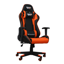 Alternative view of DarkFlash RC350SE Butterfly-Function Series Gaming Chair, 24 Density Cotton Backrest & Setted Cotton Seat Cushion, 1.5mm Thickness Iron Frame, Up to 160° Reclining Seat Back, Black/Orange | RC350SE