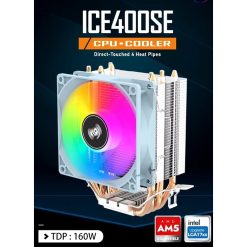 Aigo ICE400SE White RGB CPU Cooler with 4 Heat Pipes