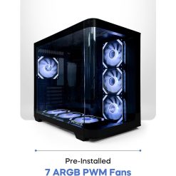 Tortox Curvo Gaming Case with 360mm Radiator Support