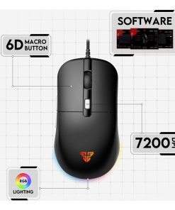 Smooth gameplay with Fantech VX9S RGB Black Wired Gaming Mouse in Bahrain