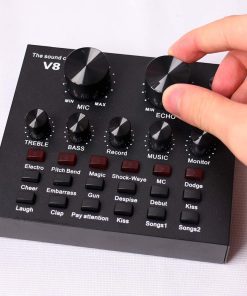 Alternative view of Blueland V8 Live Sound Card with Bluetooth & USB – Multifunctional Audio Mixer for Recording, Hosting & Streaming
