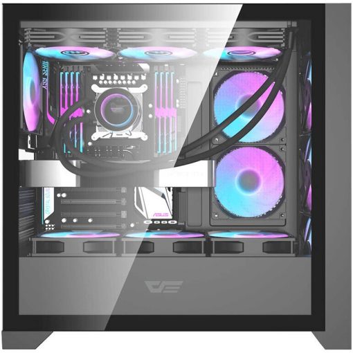 Aigo DarkFlash DRX90 Glass Gaming Case Black ARGB