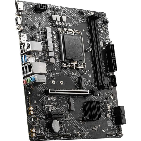 MSI PRO H610M-G DDR4 Micro-ATX Motherboard – LGA 1700 Socket, 12th–14th Gen Intel Support, PCIe 4.0, M.2, USB 3.2, 1Gb LAN - Image 3