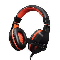 Meetion HP010 Wired Gaming Headset with External Microphone – Orange/Black