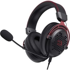 Redragon H386 Diomedes Wired Gaming Headset – 7.1 Surround Sound, 53mm Drivers, Detachable Microphone, USB & 3.5mm AUX for PC, PS4, Xbox, Nintendo Switch