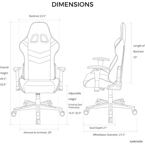 DXRacer P132 Prince Series Ergonomic Gaming Chair – Adjustable Armrests, High Backrest, and Lumbar Support for Prolonged Comfort, Black - Image 2