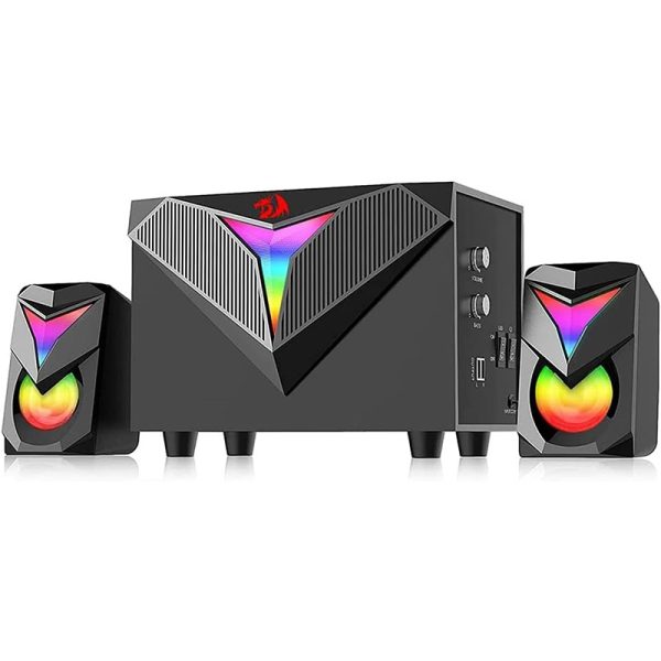 Redragon GS700 Toccata 2.1 RGB Computer Speaker System – Wired Subwoofer with Dual Satellite Speakers, Dynamic RGB Lighting, USB Powered – RED-GS700 - Image 2