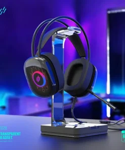 Alternative view of Heatz Wired Gaming Headset ZG28 Transparent - Black
