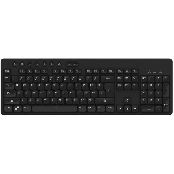 Redragon BS-7094 2.4GHz Wireless Keyboard and Mouse Combo – Ergonomic, Spill-Resistant Keyboard with Anti-Ghosting, Adjustable DPI Optical Mouse, USB Dongle Connectivity - Image 2