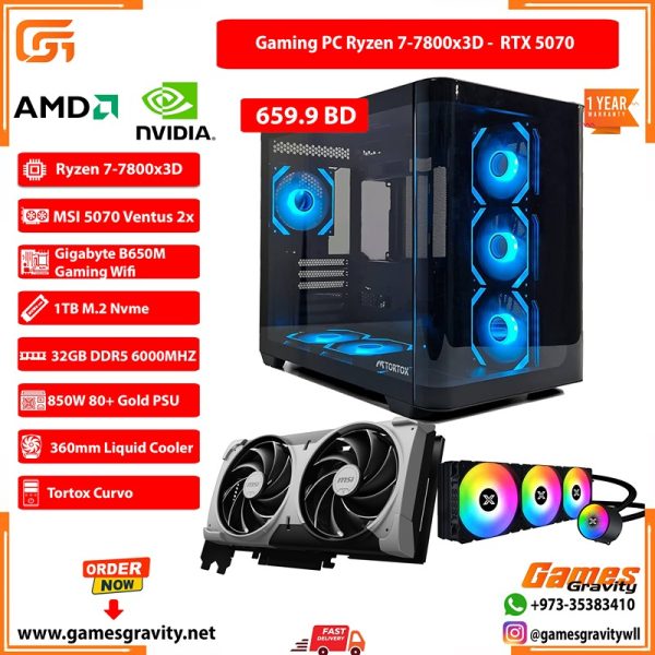 Ryzen 7 7800X3D - RTX 5070
