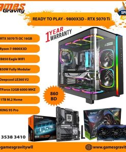 Ryzen 7 9800X3D – NVIDIA RTX 5070 Ti OC 16GB (Triple Fan)