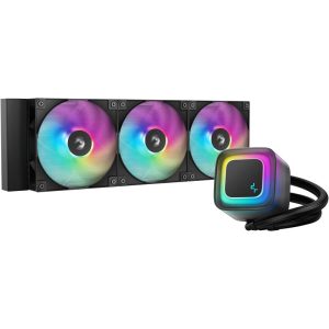 DeepCool LE360 V2 Liquid CPU Cooler – 360mm Radiator, 3x 120mm aRGB Fans, Anti-Leak Tech, Black