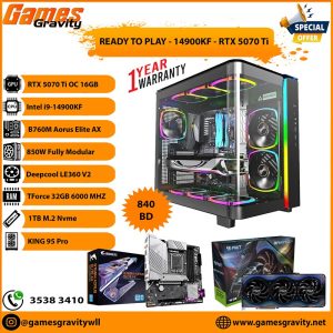 Intel i9-14900KF – NVIDIA RTX 5070 Ti OC 16GB (Triple Fan)