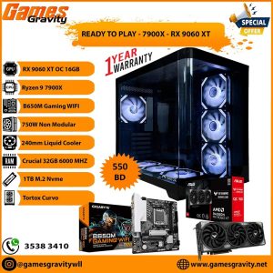 Ryzen 9 7900X – AMD RX 9060 XT OC 16GB (Triple Fan)
