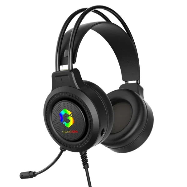 Gameon GOT101 Shadowfire RGB Gaming Headset – Surround Sound, Noise Reduction Mic, Black