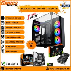 Ryzen 7 7800X3D – NVIDIA RTX 5060 Ti OC 16GB