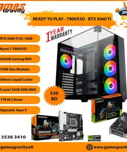 Ryzen 7 7800X3D – NVIDIA RTX 5060 Ti OC 16GB