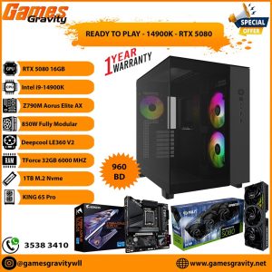 Intel i-14900K – NVIDIA RTX 5080 GAMING PRO 16GB (Triple Fan)