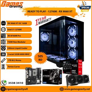Intel i7-12700K – AMD RX 9060 XT OC 16GB (Triple Fan)