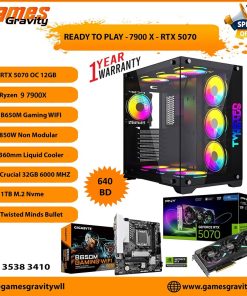 Ryzen 9 7900X – NVIDIA RTX 5070 OC 12GB