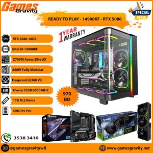 Intel i9-14900KF – NVIDIA RTX 5080 GAMING PRO 16GB (Triple Fan)