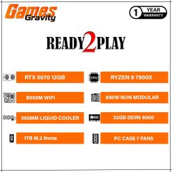 Ryzen 9 7900X & NVIDIA RTX 5070 12GB – Ultimate Gaming PC