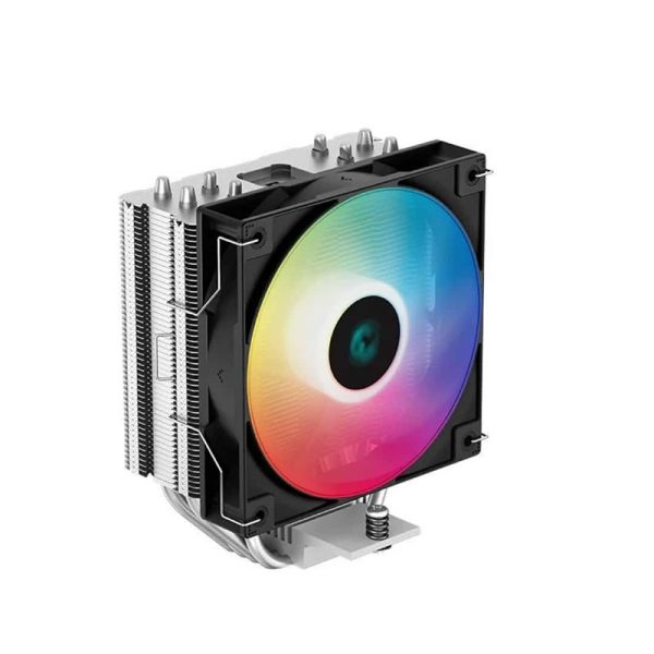Deepcool AG400 LED 120mm CPU Air Cooler – Single Tower, ARGB, 220W TDP, Intel & AMD Support – Black