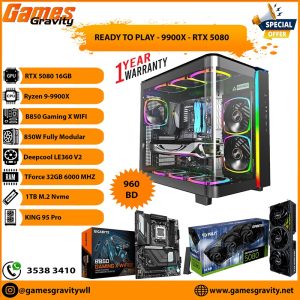 Ryzen 9 9900X – NVIDIA RTX 5080 GAMING PRO 16GB (Triple Fan)