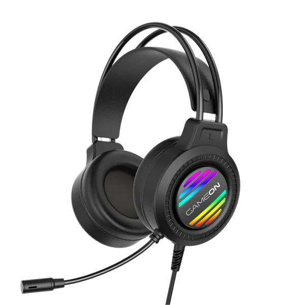 Gameon GOT100 Ravenstrike RGB Gaming Headset – Surround Sound, Noise Reduction Mic, Black - Image 2